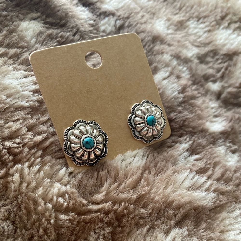 concho earrings
